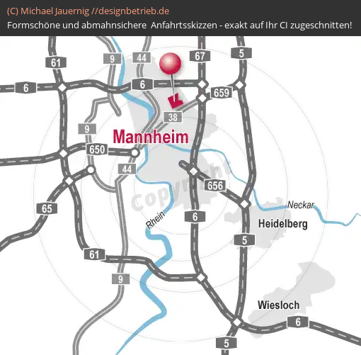 Anfahrtsskizze Mannheim (Übersichtskarte) (347)