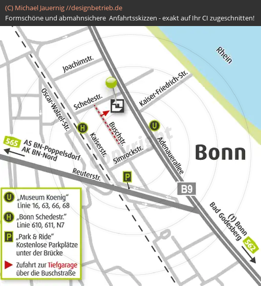 Anfahrtsskizze Bonn Adenauerallee (371)