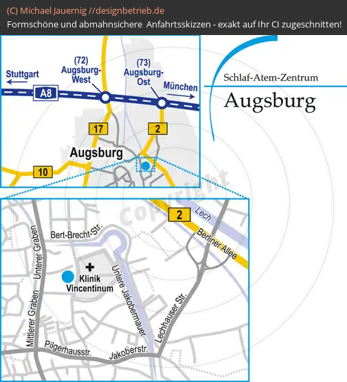Anfahrtsskizze Augsburg Vinzenz-von-Paul-Platz (388)