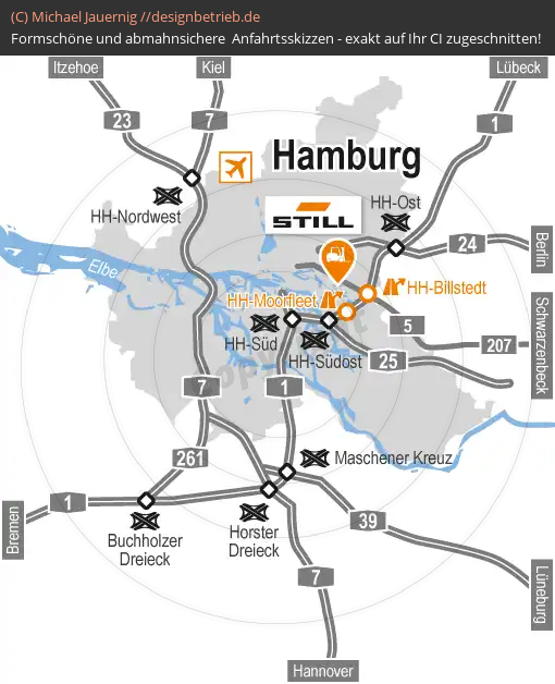Anfahrtsskizze Hamburg Übersichtskarte (436)