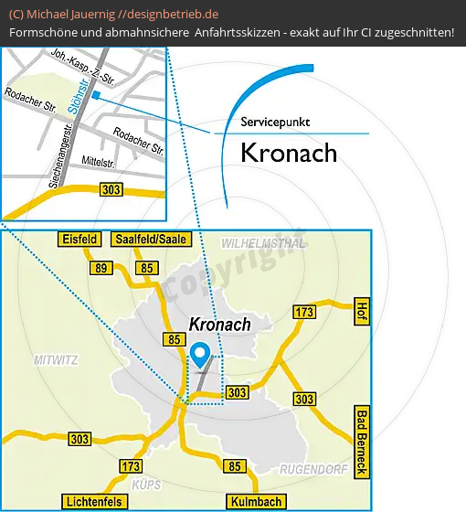 Anfahrtsskizze Kronach (591)