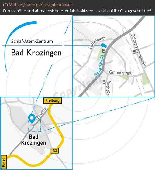 Anfahrtsskizze Bad-Krozingen Baslerstraße (715)